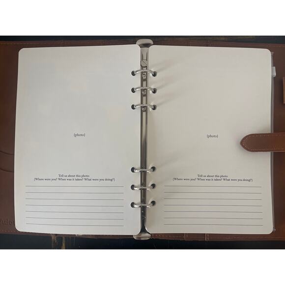 Travel Journal in Brown Vegan Leather New/Unused - Picture 6 of 7